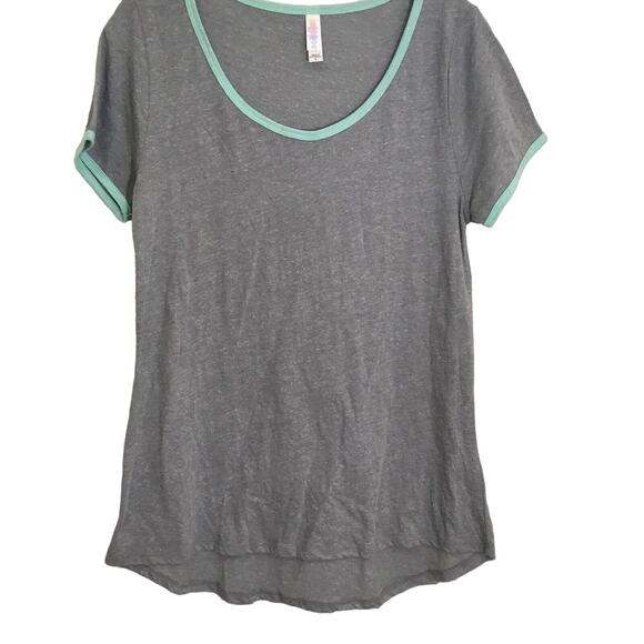 NWT LuLaRoe Classic T Shirt Top Color Block Flowy Scoop-Neck Short Sleeve Small - Picture 11 of 11
